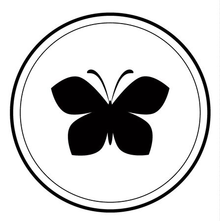 butterfly logo vectorのイラスト素材