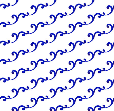porcelain backdrop Chinese style, abstract blue and white seamless background, ceramic pattern for design , chinaware, tile, ceiling, paper, texture, wallpaper, floor and wall, vector illustrationのイラスト素材