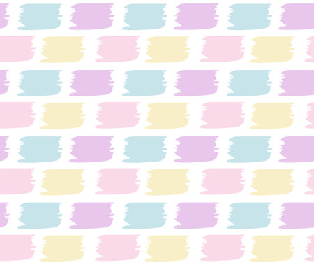 Seamless pattern. Cute pattern with colorful brush strokes. cute pattern pastel color for design, textile, fabric, paper, wallpaper, scrapbooking, cards, wrapping, vectorのイラスト素材