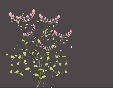 abstract flowersのイラスト素材