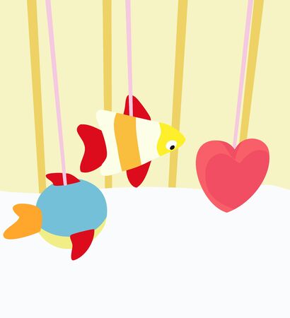 bed toys のイラスト素材