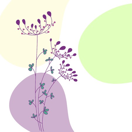 floral greeting のイラスト素材