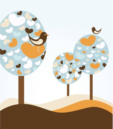 love trees のイラスト素材