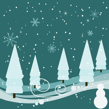 winter backgroundのイラスト素材