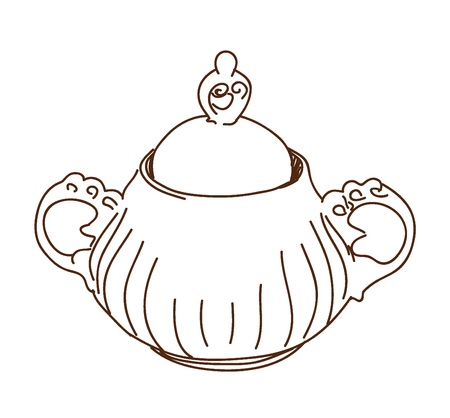 sugar bowl のイラスト素材