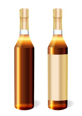 cognac bottle のイラスト素材