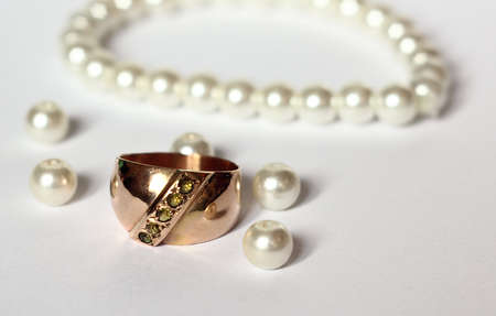 gold ringの写真素材