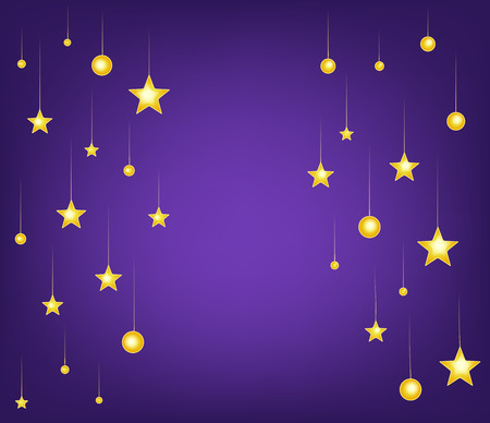 cartoon stars night background. vector illustrationのイラスト素材