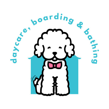 maltese cartoon dog  designのイラスト素材