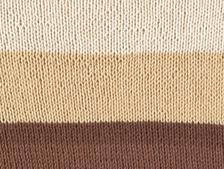 Background with tricot material. Hobbies, handicrafts and handmade Empty copy space.