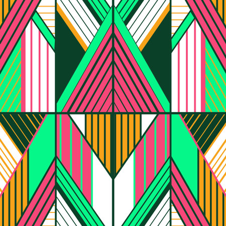 vector geometric ornament. abstract background. Modern trendy vector illustration. Seamless pattern...