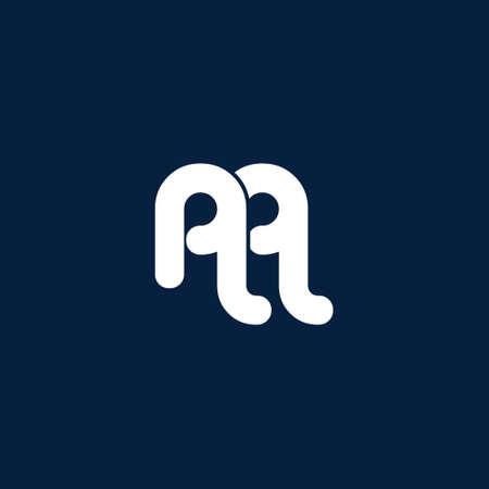 AA minimal creative initial logo iconのイラスト素材