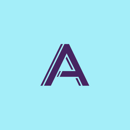 AA minimal creative initial logo iconのイラスト素材