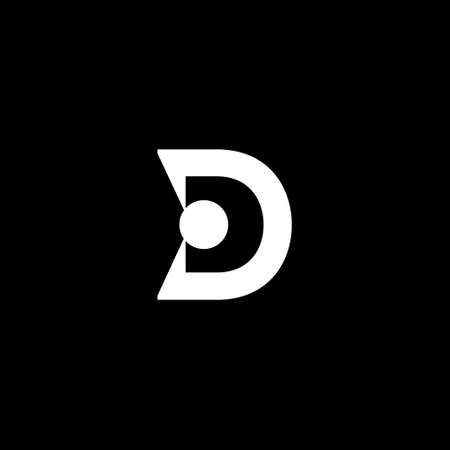Initial Letter D Logo with Creative Modern Business Typography Vector Template. Creative Abstract Letter D Icon Logo Designのイラスト素材