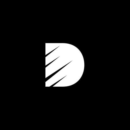 Initial Letter D Logo with Creative Modern Business Typography Vector Template. Creative Abstract Letter D Icon Logo Designのイラスト素材
