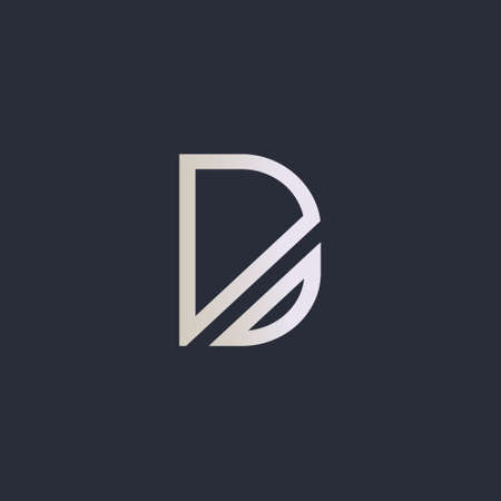 Initial Letter D Logo with Creative Modern Business Typography Vector Template. Creative Abstract Letter D Icon Logo Designのイラスト素材