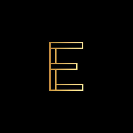 Initial Letter E Logo with Creative Modern Business Typography Vector Template. Creative Abstract Letter K Icon Logo Designのイラスト素材