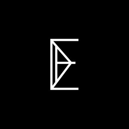 Initial Letter E Logo with Creative Modern Business Typography Vector Template. Creative Abstract Letter K Icon Logo Designのイラスト素材