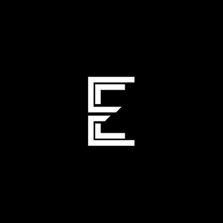 Initial Letter E Logo with Creative Modern Business Typography Vector Template. Creative Abstract Letter K Icon Logo Designのイラスト素材