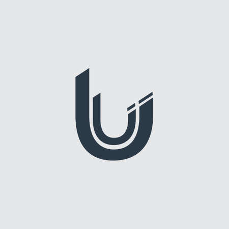 Creative Innovative Initial U logo. U Letter Minimal luxury Monogram. Professional initial design. Premium Business typeface. Alphabet symbol and sign.のイラスト素材