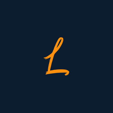 Premium Vector L Logotype for luxury branding. Elegant and stylish design for your Elite company.のイラスト素材