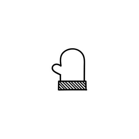 Modern Flat Christmas Icons for Design Projects - Black and White Illustrations, Vector. Christmas icon illustration vector symbol.のイラスト素材