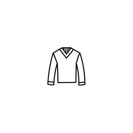 Hand Drawn Clothing and accessory sketch icon for web. Cute outline hand drawn clothing and accessory vector icon illustrations isolated on white background.のイラスト素材