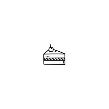 Hand Drawn bakery illustration doodle icon for web. Cute outline hand drawn bakery items vector icon illustrations isolated on white background. Perfect for dessert menu or food package design.のイラスト素材