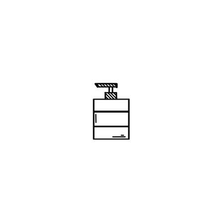 Hand Drawn spa and saloon illustration doodle icon. Outline hand drawn spa and saloon items vector icon illustrations isolated on white background. Perfect for spa and women salon centers.のイラスト素材