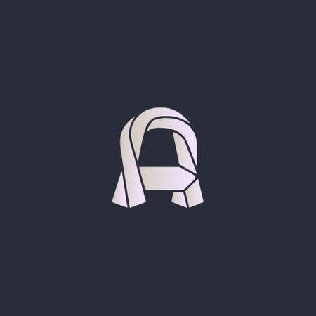 Creative Innovative Initial A . A Letter Minimal luxury Monogram. Professional initial design. Premium Business typeface. Alphabet symbol and sign.のイラスト素材