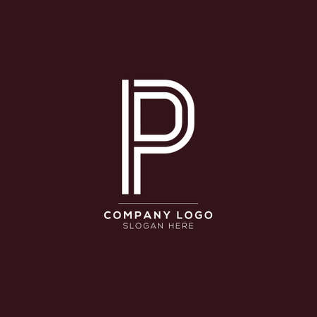 Premium Vector P initial letter Logotype for luxury branding. Elegant and stylish design for your Elite company.のイラスト素材