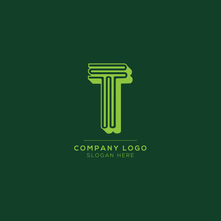 Premium Vector T initial letter Logotype for luxury branding. Elegant and stylish design for your Elite company.のイラスト素材