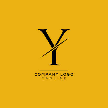 Abstract letter Y logo design. Creative, Premium Minimal emblem design template. Graphic Alphabet Symbol for Corporate.のイラスト素材