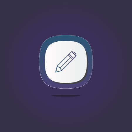 Pencil 3D icon. Icons web, logo, button. 3D vector Illustrations. Concept for favicon, app icon, web banner, logoのイラスト素材