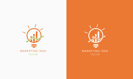 Vector illustration of abstract marketing logoのイラスト素材