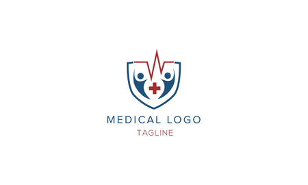 Medicine, medical clinic, pharmaceutical or hospital logo iconのイラスト素材