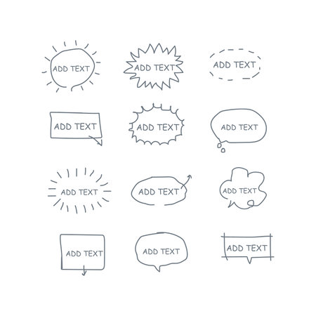 Pattern design hand drawn vector icon modern setのイラスト素材