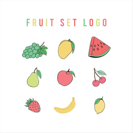 Pattern design hand drawn vector icon modern setのイラスト素材