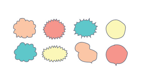 Hand drawn watermelon doodle sparkle set vector design templateのイラスト素材