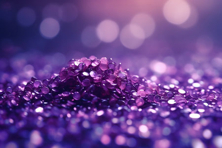 Small glittering purple and violet bokeh backgroundの素材