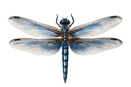 Blue Dragonfly Isolated on Transparent Backgroundの素材