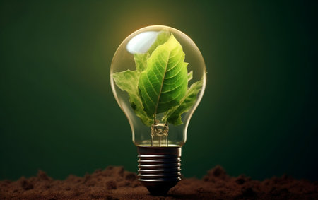 Eco-friendly Illumination: Green Energy Lightbulbの素材