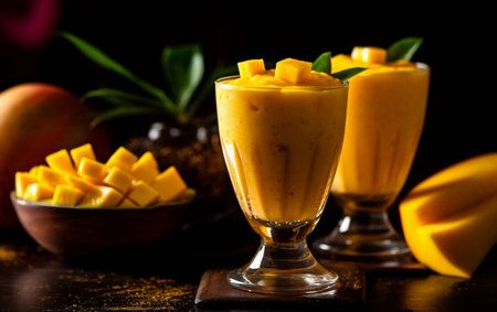 Fresh Mango Coconut Smoothieの素材
