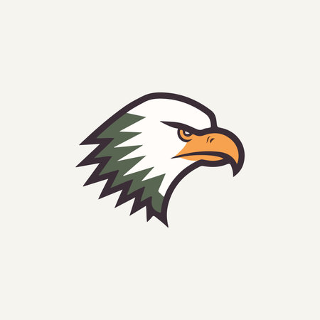 Eagle Head Eagle Logo Symbol Gaming Logo Elegant Element for Brandのイラスト素材