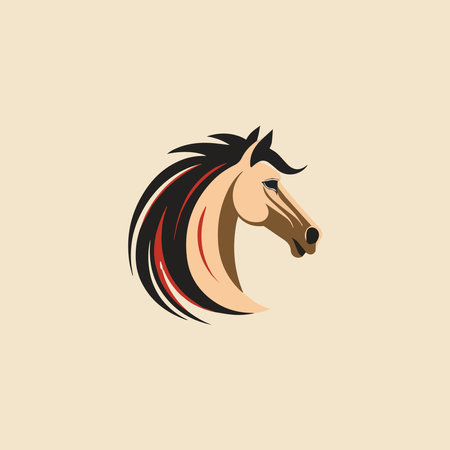 Elegant horse logo icons. Royal stallion symbol designのイラスト素材
