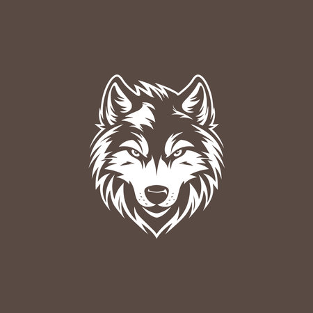 Abstract creative wolf head logo designのイラスト素材