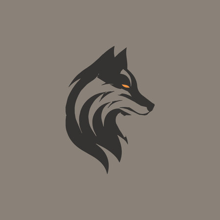 Wolf Logo Icon Template designのイラスト素材