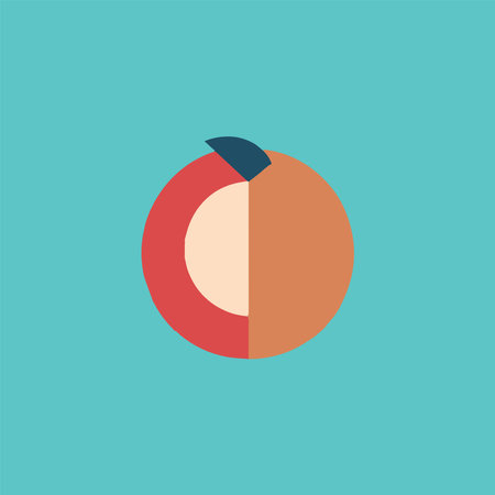 modern fresh orange logo vector illustrationのイラスト素材