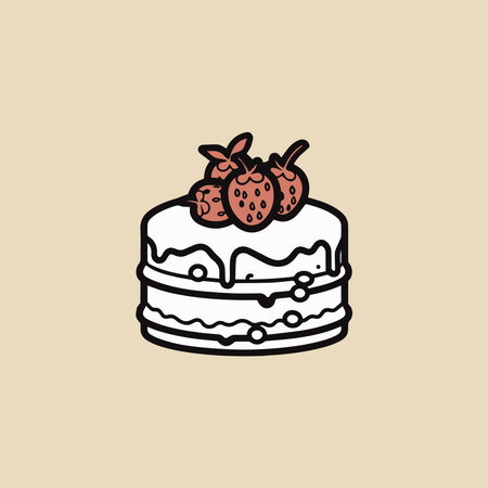 Cream dessert cakes bakery logo