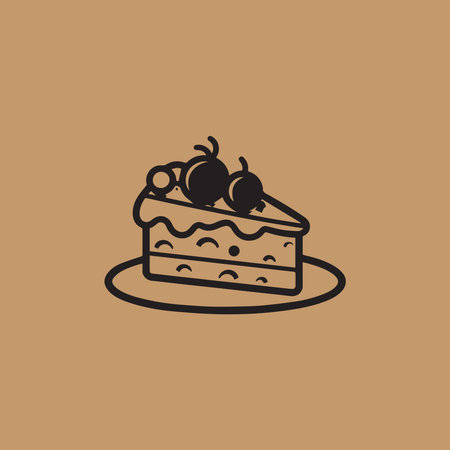 Cake Logo Icon Template Design Vector